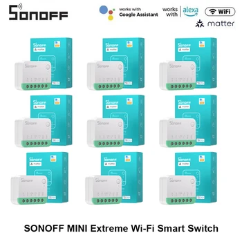 1-20 Шт SONOFF MINIR4M MINI Extreme WiFi Smart Home Switch Отсоединяет Реле Через eWeLink Голосовое Управление Alexa Google Home