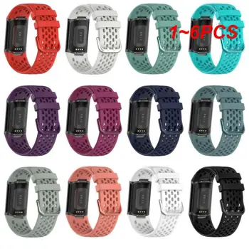 1-6 шт. Официальный ремешок для часов Fitbit Charge 5 Ремешок correa Smartwatch Спортивный браслет для Fitbit Charge5 ремешок дышащий