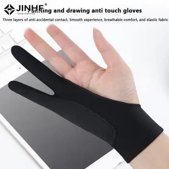 1 шт. Перчатка для рисования, Антисенсорные перчатки с двумя пальцами для iPad, графический планшет для рисования, художник по эскизам, защита от пятен, перчатки для рисования