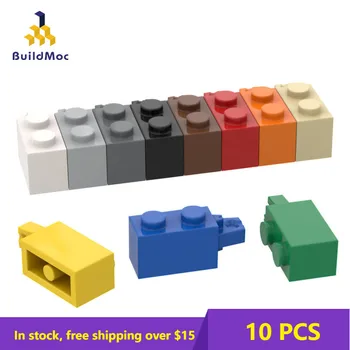 10ШТ MOC Собирает частицы 30541, кирпичные строительные блоки с боковым соединением 1x2, детали для поделок, заменяемые для детских подарков