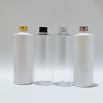 15шт 400 мл Пустых пластиковых бутылок многоразового использования С алюминиевой завинчивающейся крышкой для геля для душа Шампуня Жидкого мыла В косметической упаковке