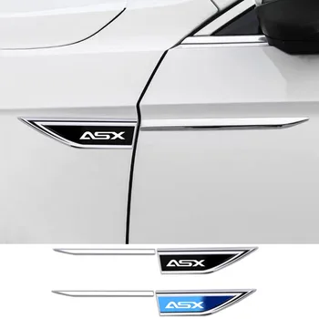 2 шт. Автомобильные хромированные наклейки на боковые двери кузова автомобиля для ASX Автомобильные Аксессуары для украшения