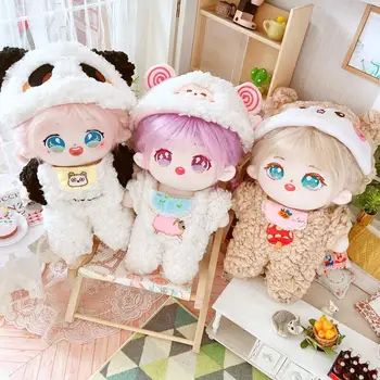 20 см Кукольная одежда Наряд Плюшевые комбинезоны для овец, собак и кошек Одеваются Милые Аксессуары для кукол Классные вещи Kpop EXO idol Игрушки для кукол