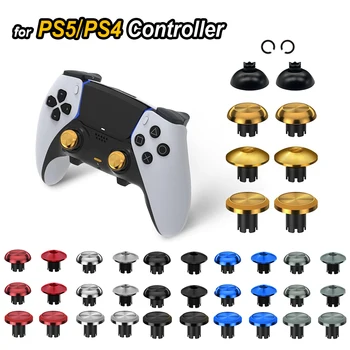 2024 НОВЫЕ металлические накладки для кнопок контроллера PS5 PS4, 3D Аналоговый джойстик, Сменные Аксессуары и запчасти
