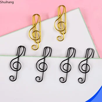 20шт металлическая скрепка для бумаги в форме цветной музыкальной ноты Металлическая скрепка для бумаги