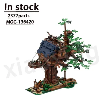21318 Классический Большой Лесной Дом, Совместимый с Новым MOC-136420 Строительным блоком New Life Tree House Модель 2377 Деталей Детский подарок