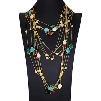 3-слойное ожерелье GODKI Saudi Подарок на День матери Модное Персонализированное наращиваемое ожерелье из фианита, ювелирные изделия для женщин, подарки подругам 2020 г.