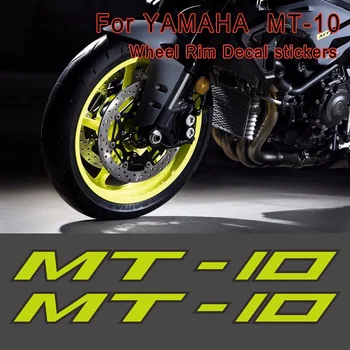 360 мм Светоотражающие Колеса Мотоцикла Обтекатель Шлем Танк Накладка Украшения Логотип Наклейки Наклейки Для YAMAHA MT-10 MT10