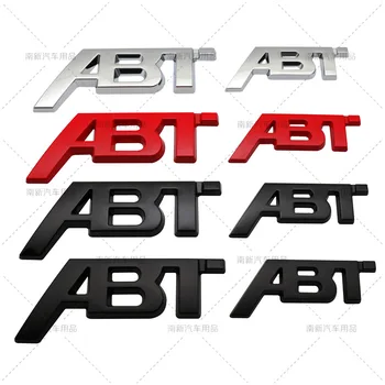 3D Металлический Логотип ABT Эмблема Автомобиля Значок На Крыло Багажника Наклейка Для Volkswagen Golf Audi RS3 ABT S3 S5 Q5 Q8 A4 B8 A3 8V Аксессуары