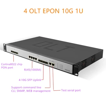 4 порта EPON OLT 4 порта E04 1U EPON OLT 1.25G uplink 10G 4 порта для тройного воспроизведения olt eponport PX20 + PX20 ++ PX20 +++ 4 порта pon 1.25G SFP