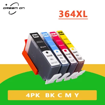 4-цветной чернильный картридж для принтера HP364XL HP 364 XL 364XL для HP Photosmart 5510 5515 6510 B010a B109a B209a Deskjet 3070A HP364