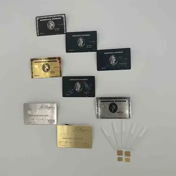 4428 НОВЫХ RFID Металлических карт Бесконтактная карта NFC Визитная карточка Металлическая с подарочной коробкой