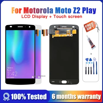 5,5 дюймов OEM Качественный ЖК-Дисплей Для Motorola Moto Z2 Play XT1710 ЖК-Дисплей С Сенсорным Экраном, Матричная Панель, Замена Монитора, Черный, Белый