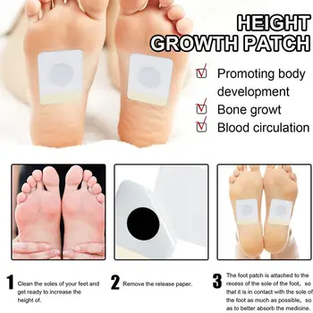 8ШТ Пластырь для увеличения роста стопы, способствующий росту костей, пластырь для ног для взрослых и детей, стимулирующий рост тела