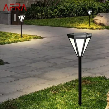 AFRA Outdoor Contemporary Simple Lawn Lamp Black LED Lighting Водонепроницаемый Дом для Сада Виллы