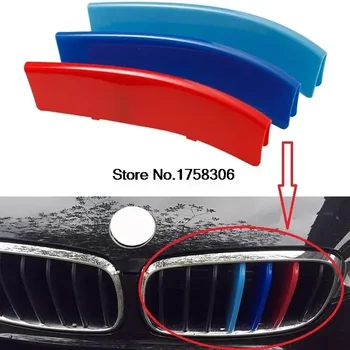 Angelguoguo 3D-клипса ABS 3 цвета, спортивная декоративная накладка на решетку радиатора для BMW X6 серии 2015