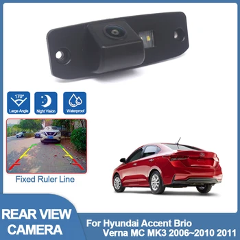 CCD HD Камера ночного видения Рыбий глаз заднего вида для Hyundai Accent Brio Verna MC MK3 2006 ~ 2009 2010 2011 Монитор заднего хода автомобиля