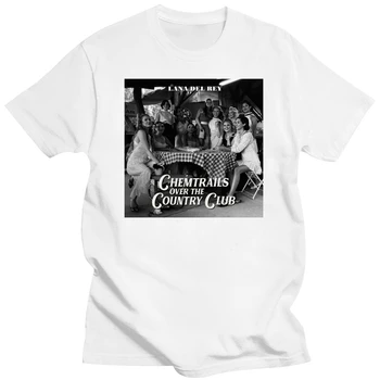Chem Trails, винтажная инди-забавная шикарная футболка с рисунком Lana Del Rey, загородный клуб больших размеров (2)