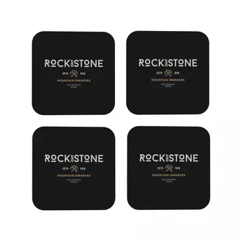 Deep Rock Galactic Rock And Stone Белые Подставки Кофейные Коврики Кожаные Салфетки Для Чашек Украшения Посуды и Аксессуары