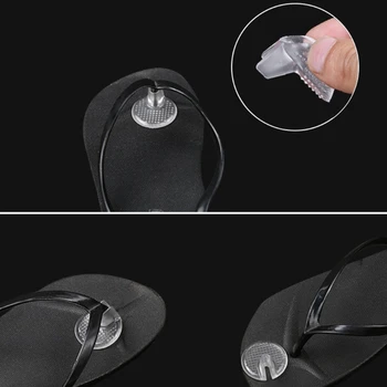 E1YE 1 пара Мягких силиконовых гелевых подушек с откидным верхом, накладки для защиты носков, гелевые вставки для сандалий-ремешков.