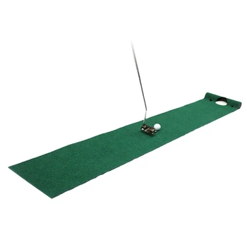 F1FD Складное портативное одеяло для тренировки игры в гольф Набор инструментов для занятий спортом и развлечениями в помещении Зеленый вспомогательный коврик для игры в гольф