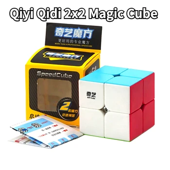 [Funcube] Qiyi Qidi 2x2 Magic Speed Cube Qidi С бегущими строками 2x2x2 Speed Cube QIYI Qidi S2 Профессиональная головоломка-Антистресс Qidi S2