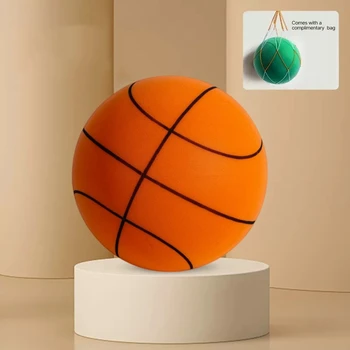 G92F Детский бесшумный баскетбол Малошумный спортивный мяч для беззвучного баскетбола в помещении, сжимаемый прыгающий баскетбол, воздушный отскок баскетбола