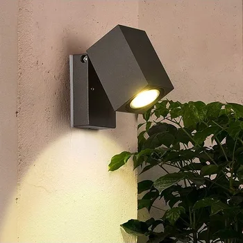 IP65 Светодиодные водонепроницаемые настенные светильники 7 Вт, внутренний наружный складной настенный светильник, крыльцо, гостиная, коридор, спальня, настенное бра