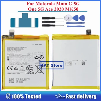 KAT Мобильный Телефон Batteria Для Motorola Moto G 5G One 5G Ace XT2113-3 XT2113 2020 MK50 Замена литий-ионного аккумулятора 5000 мАч