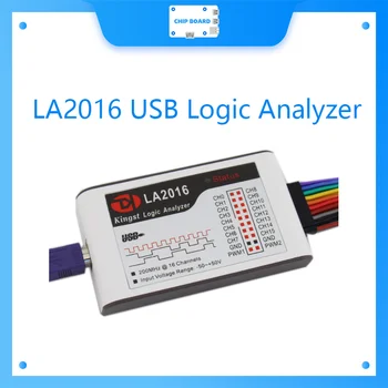 Kingst LA2016 USB Logic Analyzer с максимальной частотой дискретизации 200 М, 16 каналов, 10B выборок, MCU, инструмент отладки FPGA, программное обеспечение на английском языке