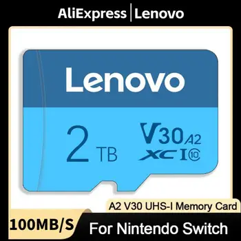Lenovo 512GB Micro TF Card 64GB Карты памяти 128 ГБ 256 ГБ Высокоскоростная SD / TF Флэш-карта памяти 256-128 ГБ SD Flash MemoryCard