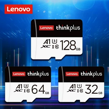 Lenovo Thinkplus Memory SD-Карта A1 U3 Класса 10 Micro TF /SD-Карта 128 ГБ 64 Г 32 Г Флэш-Памяти SD-Карта Для Камеры Видеонаблюдения