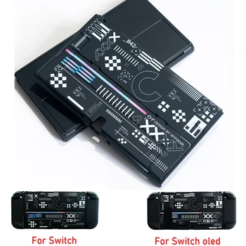 Mecha Black PC Матовая Твердая Обложка Crystal Shell Полный Протектор Для Nintendo Switch/NS Oled Joy-Con Controller Защитный Кожный Чехол