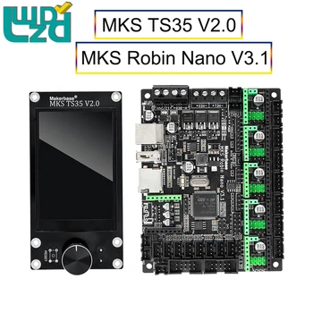 MKS TS35 V2 TFT Сенсорный экран USB 3D принтер Makerbase MKS Robin Nano V3.1 Материнская плата Eagle 32 Бит 168 МГц Плата управления F407