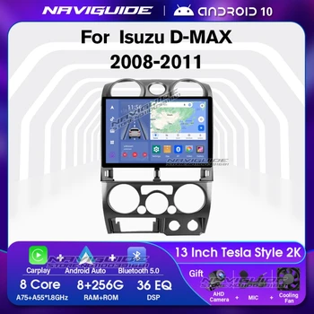 NAVIGUIDE Y1 13-дюймовый автомобильный радиоприемник 1920 * 1200 P для Isuzu D-MAX MU-71 2008-2011 8+ Мультимедийный плеер 256G Carplay Навигация GPS БЕЗ DVD