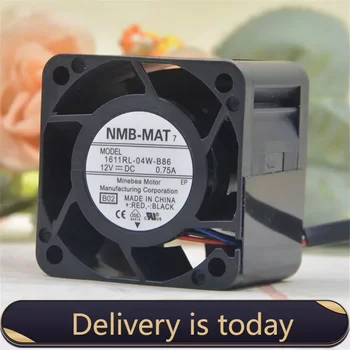 NMB-MAT 12V 0.75A 1611RL-04W-B86 4028 40 мм 4 см 40 * 40 * 28 Серверный вентилятор 1U 2U Большой мощности, охлаждающий вентилятор 4PIN