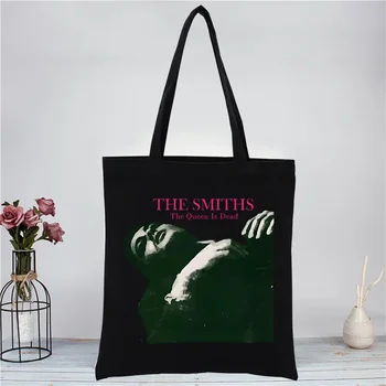 The Smiths The Queen Is Dead Холщовая сумка для покупок Женская Сумка для девочек Эко Harajuku Morrissey 1980-х Рок-Шоппер Сумки через плечо