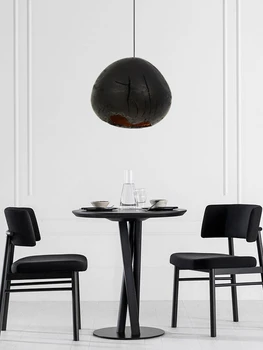 Wabi Sabi Handmade Nordic Modern E27 Простой Черный Для гостиной, кухни, столовой, Подвесной светильник из полистирола, люстра