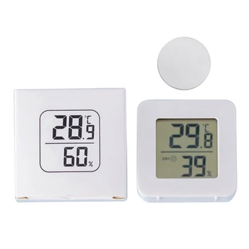 X7YF ЖК-цифровой датчик температуры и влажности, самоклеящийся электронный термометр-гигрометр для домашнего офиса