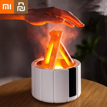 Xiaomi Youpin Увлажнитель воздуха с пламенем, увлажнители с эфирными маслами, мини-диффузор, атмосферный свет, помогающий уснуть, ароматический диффузор для дома