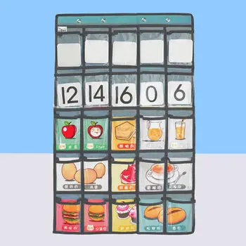 Y1UB 25 карманов Настенный шкаф для хранения в классе Сумка для телефонов и карточек