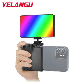 YELANGU RGB LED Video Light Photography Fill Lighting Panel 2500-9000K Прямая Трансляция Видеоблога для DSLR iPhone Android Смартфона