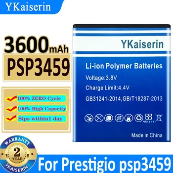 YKaiserin 3600 мАч PSP3458 PSP3468 PSP3459 Сменный Аккумулятор Для Мобильного Телефона Prestigio Wize O3 PAP 3458 3468 3459 DUO