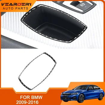Автомобильная наклейка из углеродного волокна с декоративной рамкой мультимедийной кнопки подходит для BMW Z4 E89 2009-2016