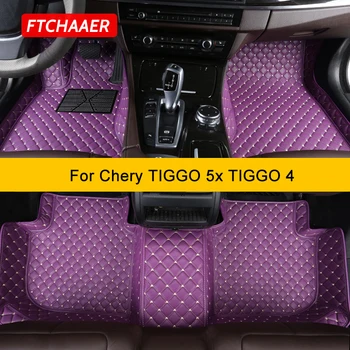 Автомобильные коврики FTCHAAER на заказ для Chery Tiggo 5x Tiggo4, автомобильные коврики для ног, аксессуары для ног
