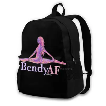 Акварельная сумка для танцоров, рюкзак для мужчин, женщин, девочек, подростков, черные Танцы, Йога, Цирковые воздушные гимнасты