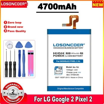 Аккумулятор LOSONCOER 4700mAh BL-T35 для LG Google2 Pixel 2 XL