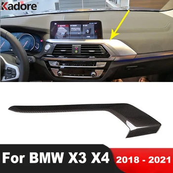 Аксессуары для интерьера BMW X3 X4 2018 2019 2020 2021 Карбоновый Автомобильный Центральный Кондиционер Кнопка Включения Переменного Тока Отделка Панели Крышки