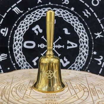Алтарь с пентаклем Тройной Луны, мини-алтарь, украшение для чаши Алтаря Святой трехфазной Луны для церемонии Викка
