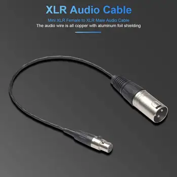 Аудиокабель Mini Xlr Female-Xlr Male 0,3 м Xk101K17-03 Usb-адаптер Аудиокабель с металлической головкой